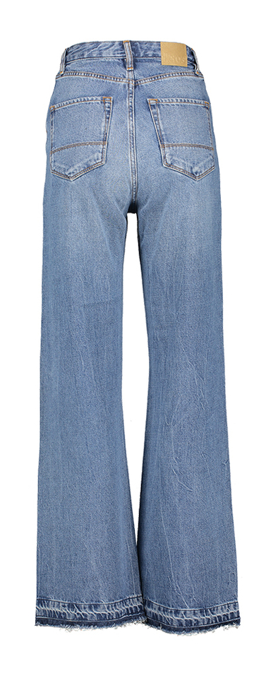 Blue stone straight fit jeans met hoge taille Popie Bellerose Junior