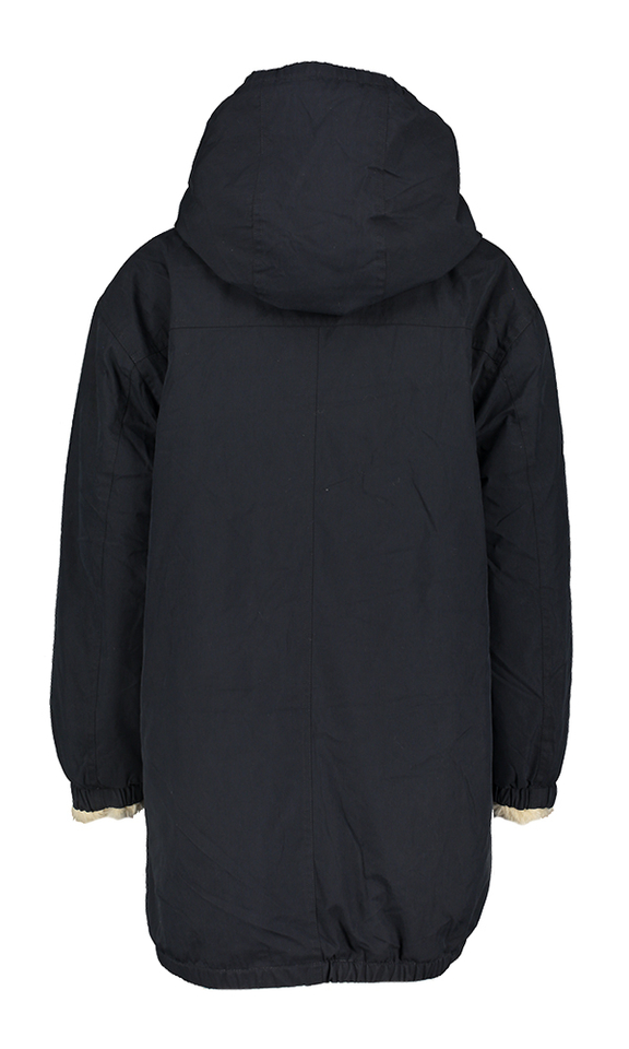 Donkerblauwe parka met kap Harbour Bellerose Junior