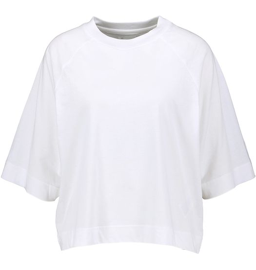 Witte katoenen oversized t-shirt met driekwart mouwen Caves Bellerose