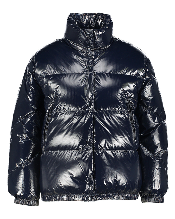 Donkerblauwe glanzende puffer jacket Hoover Bellerose Girls 