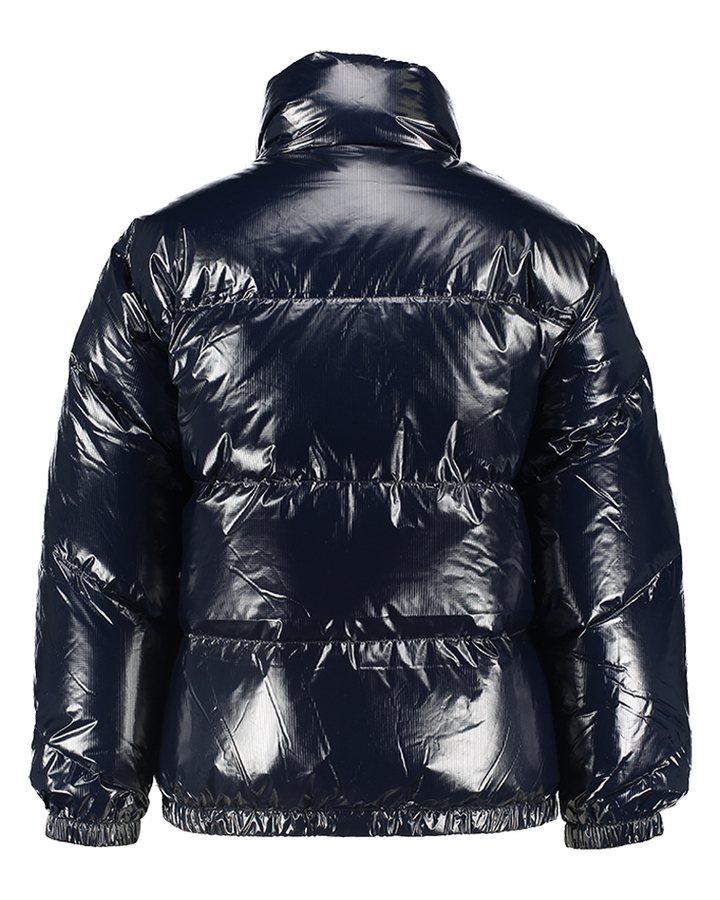 Donkerblauwe glanzende puffer jacket Hoover Bellerose Girls 