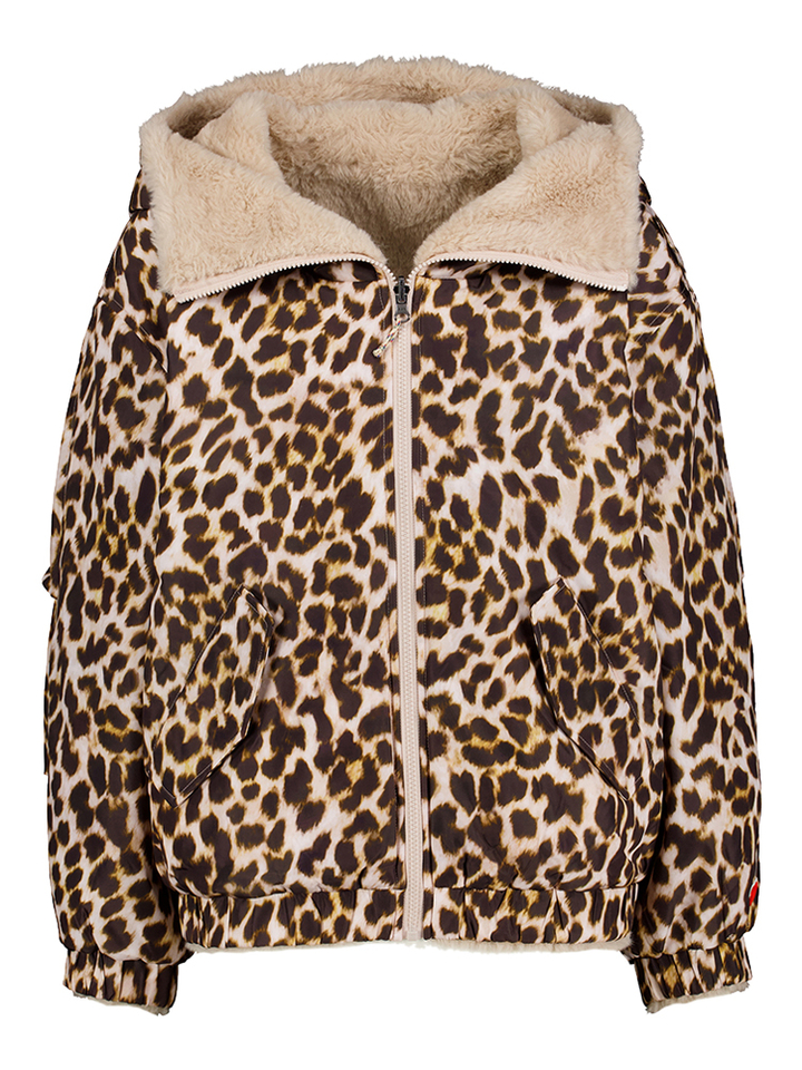 Jas in dierenprint met omkeerbare zachte binnenkant Habit Bellerose Junior