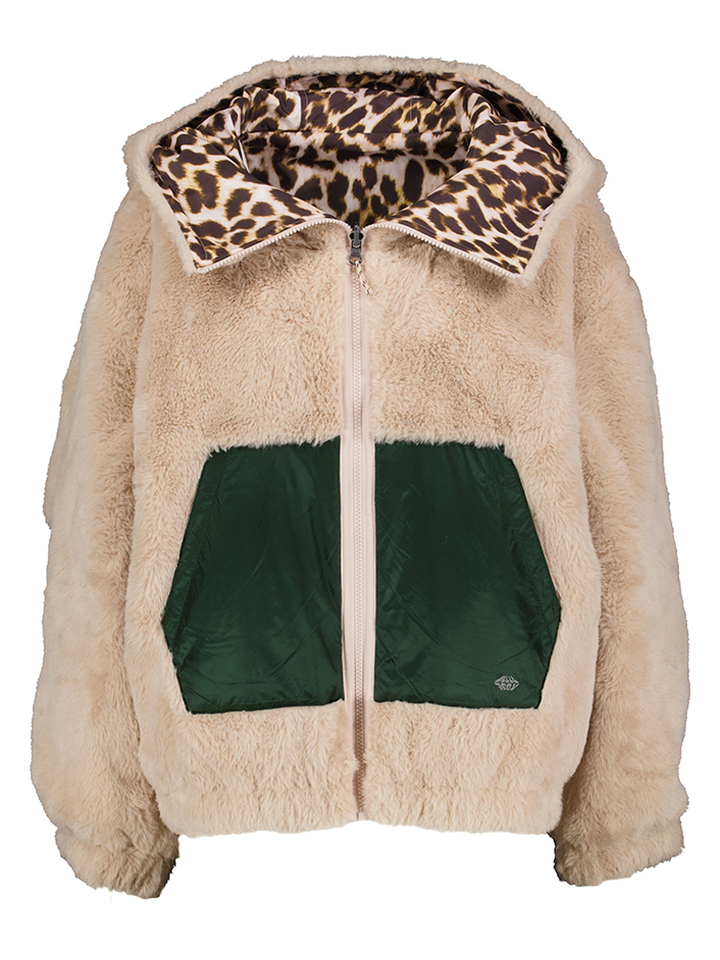 Jas in dierenprint met omkeerbare zachte binnenkant Habit Bellerose Junior