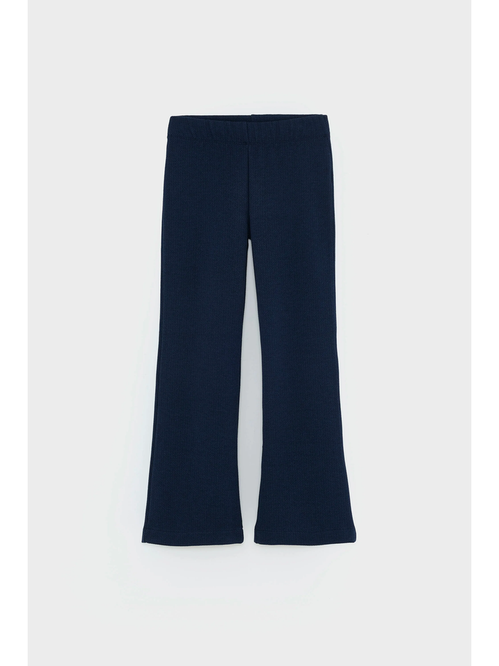 Blauwe flared broek met print Bellerose Girls 