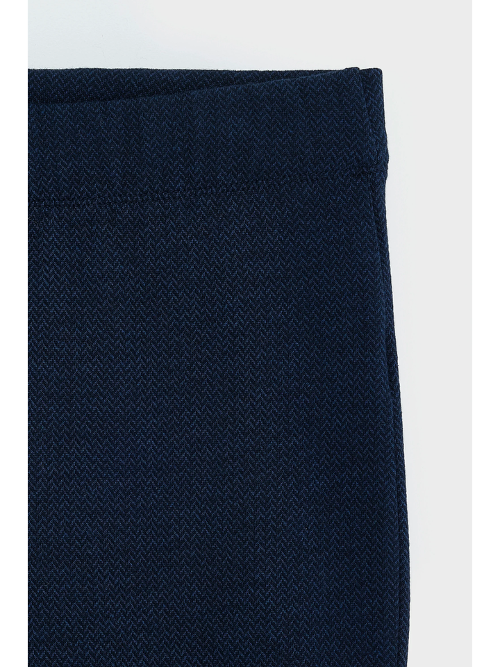 Blauwe flared broek met print Bellerose Girls 