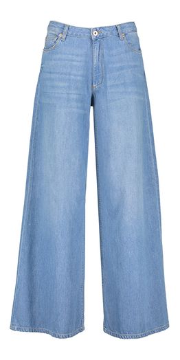 Mid blue wide leg jeans Kae Bellerose Girls 