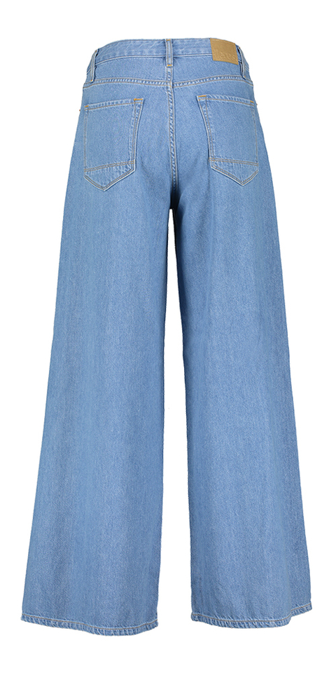 Mid blue wide leg jeans Kae Bellerose Girls