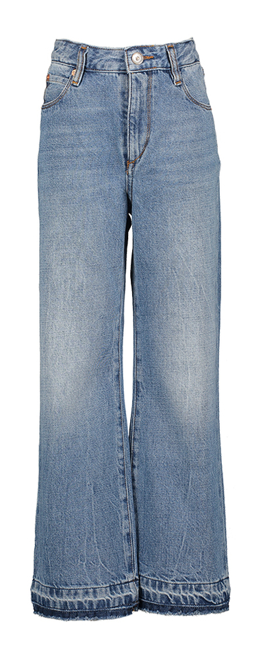 Blauwe straight fit jeans met hoge taille Popie Bellerose 