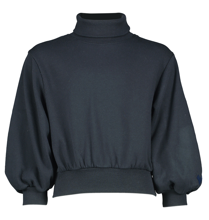 Donkerblauwe losse sweater met rolkraag Fagov Bellerose girls