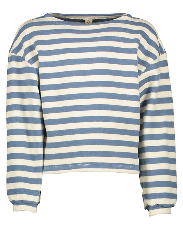 Blauw/ecru gestreepte pull Fasov Bellerose Girls