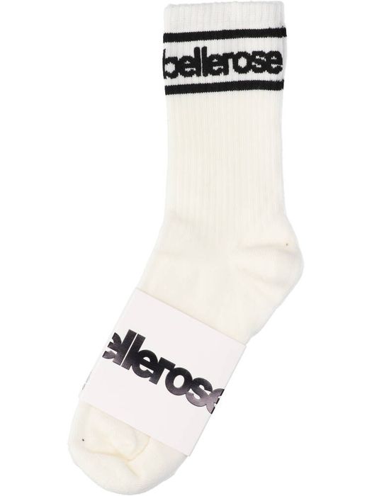 Ecru kousen met zwartte details Vigil Bellerose