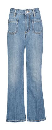 Bellerose Blauwe straight fit jeans Girls