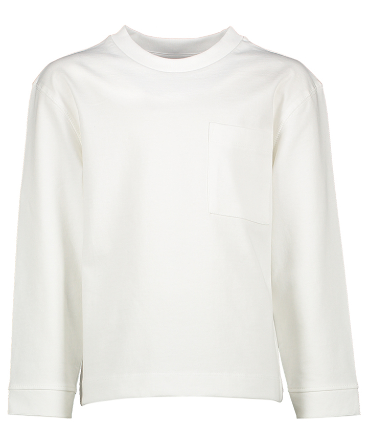 Witte katoenen t-shirt met lange mouwen Camjo Bellerose