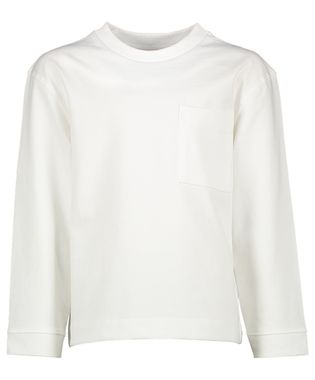 Bellerose Witte katoenen t-shirt met lange mouwen Camjo