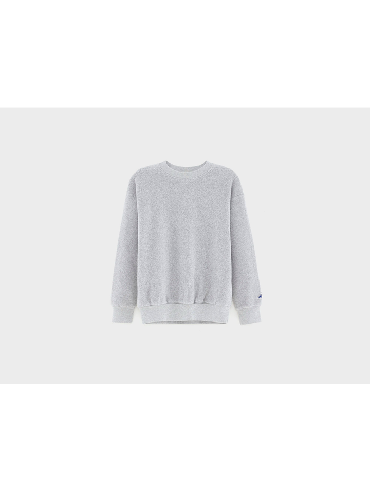 Grijze sweater in fleece stof Bellerose 