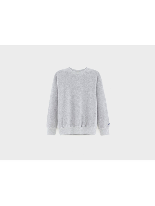 Grijze sweater in fleece stof Bellerose