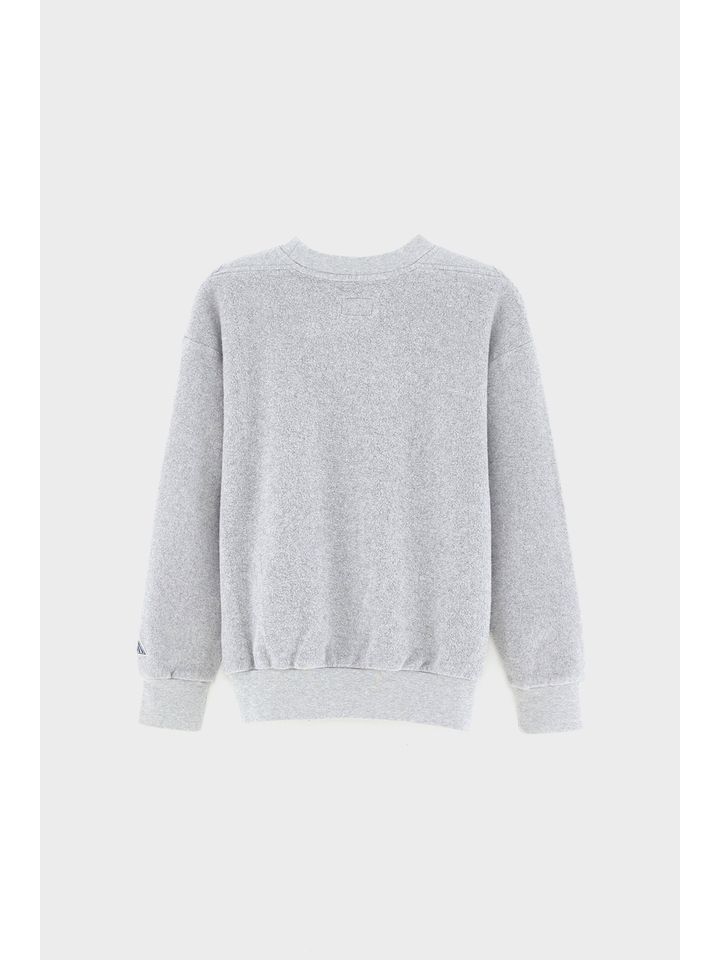 Grijze sweater in fleece stof Bellerose 