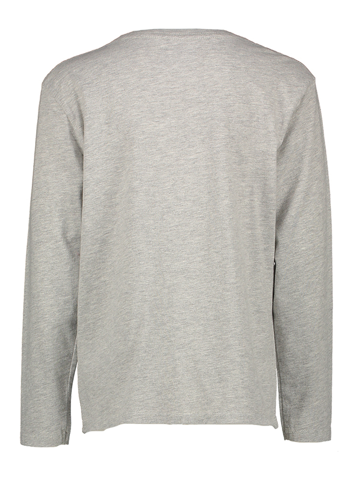 Grijze T-Shirt met lange mouwen afgewerkt met fotoprint Bellerose