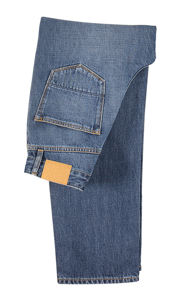 Donkerblauwe straight jeans Peter Bellerose