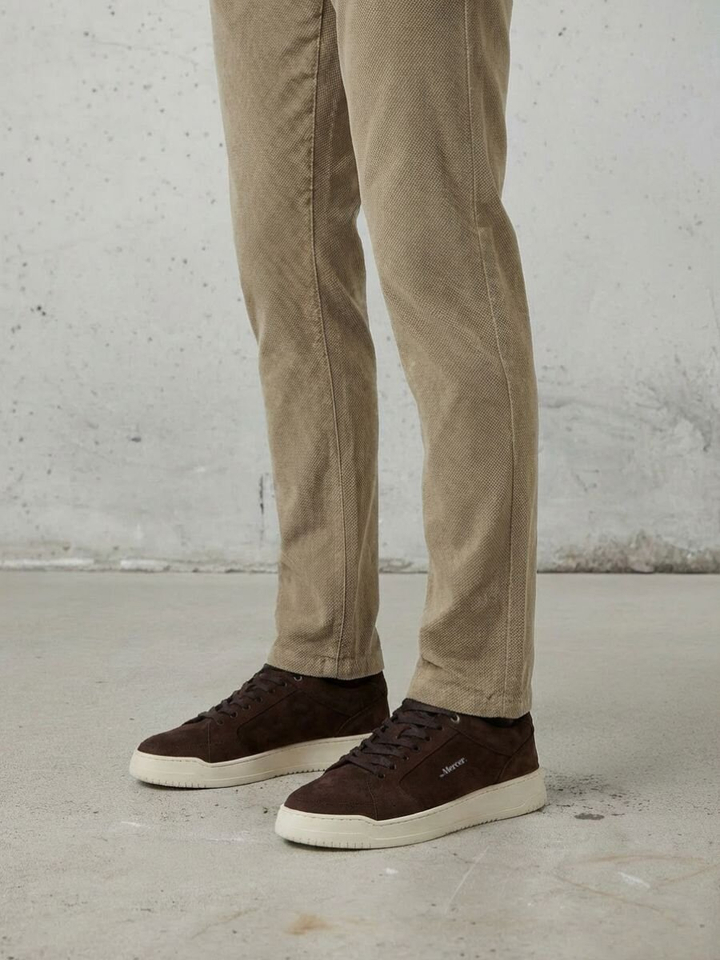 Brown lage sneakers open era Mercer