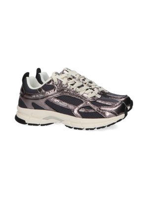Zilverkleurige metallic lage sneakers Mercer