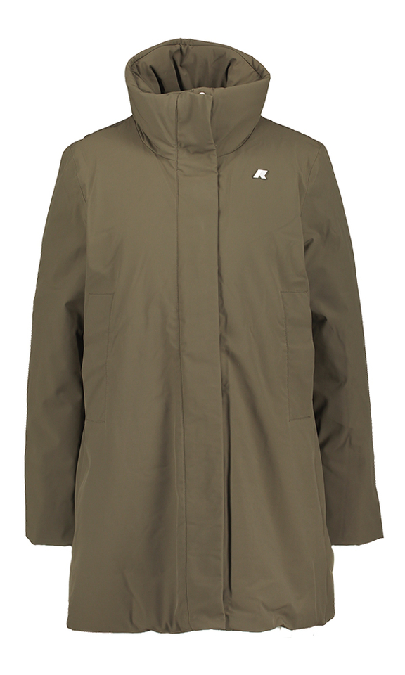 Black olive water en winddichte jas Marla Kway