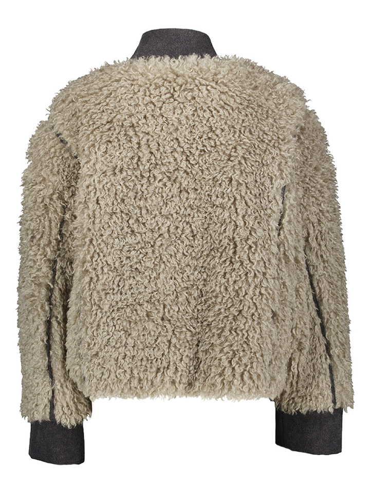 Grijze faux fur jas Jazz Collectors Club 