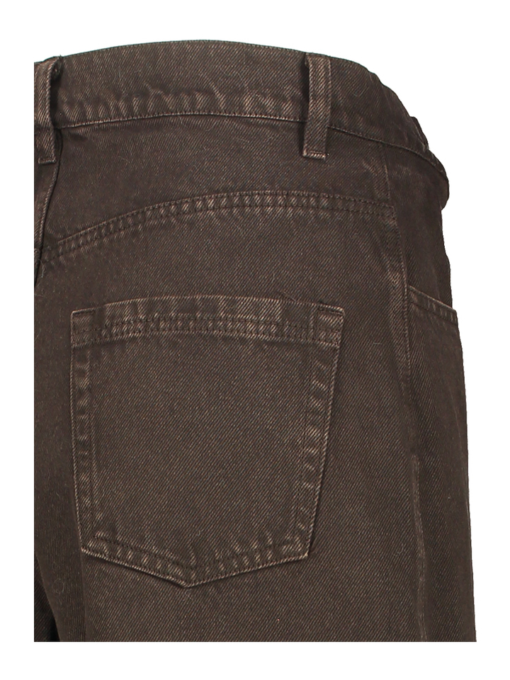 Bruine wide fit jeans met hoge taille Collectors Club 