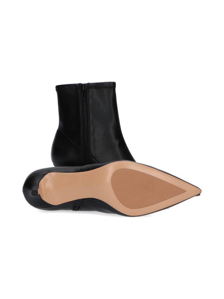 Zwarte korte laarzen met gouden detail Twinset 