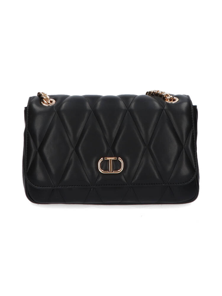 Zwarte doorstikt handtas Twinset 