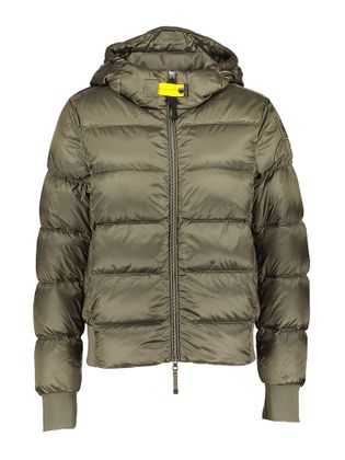 Parajumpers Groene padded jas met kap Mariah Parajumper 