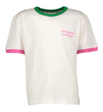 Witte t-shirt met opdruk American Vintage