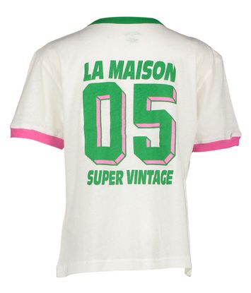 Witte t-shirt met opdruk American Vintage