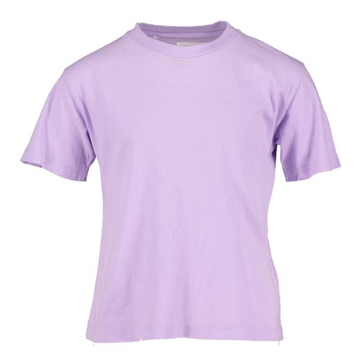 Lila katoenen t-shirt met ronde hals American Vintage
