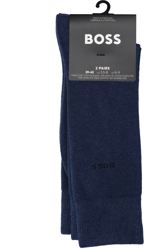 Blauwe kousen duo 2 pack Hugo Boss 