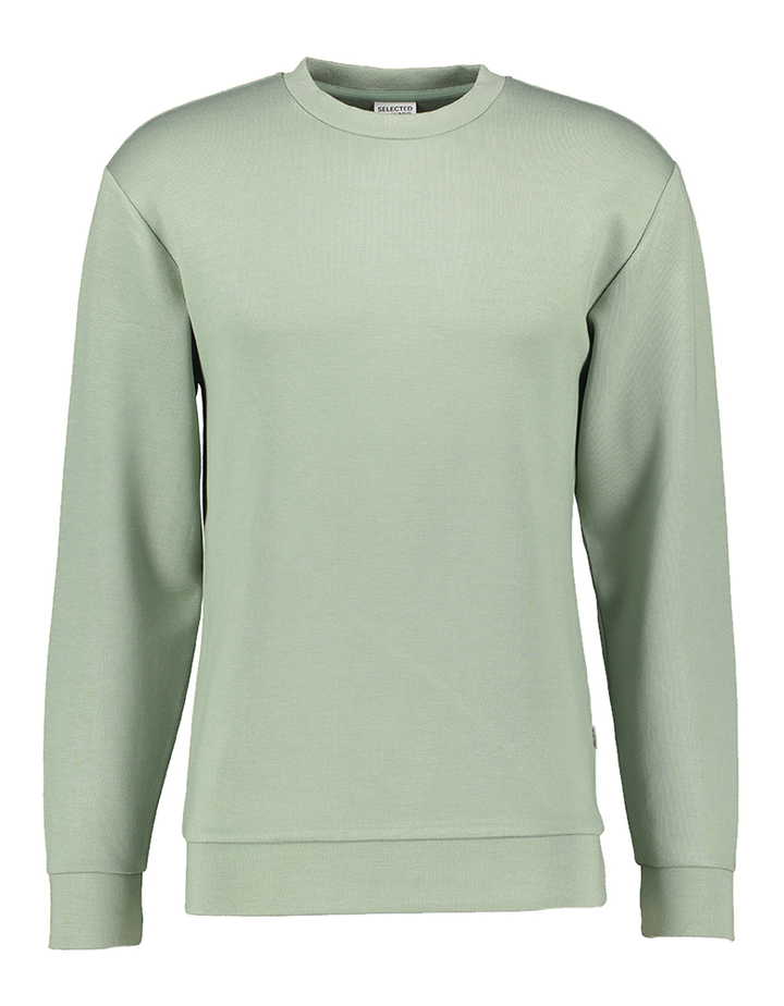 Groene sweater met ronde hals Selected 