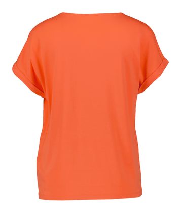 Oranje t-shirt met strass op borstzak Gerry Weber 