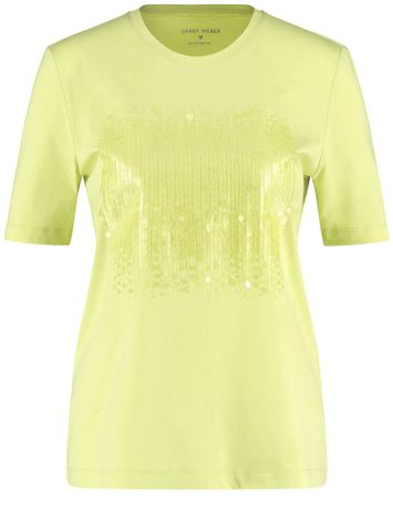Limoengroene t-shirt met pailetten Gerry Weber 
