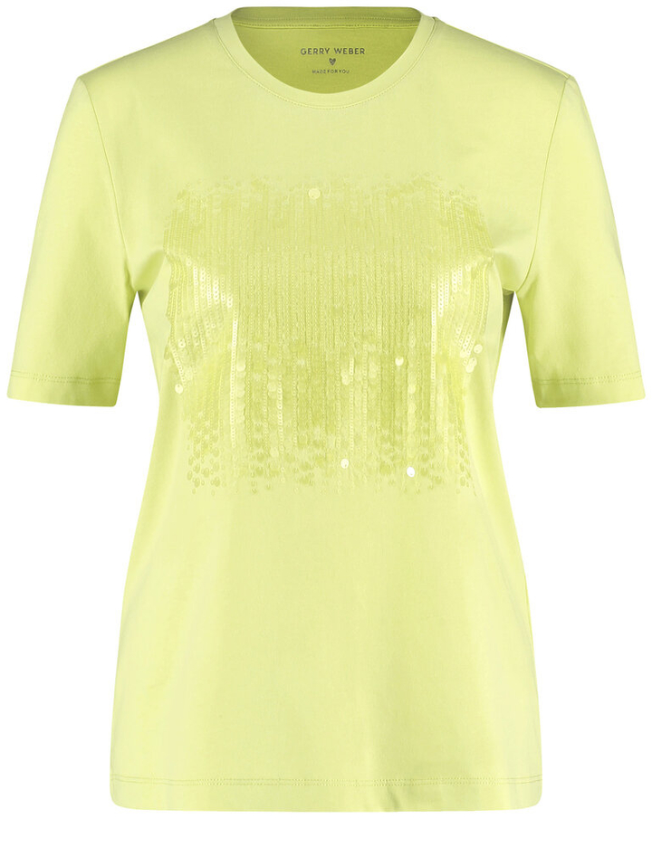 Limoengroene t-shirt met pailetten Gerry Weber 