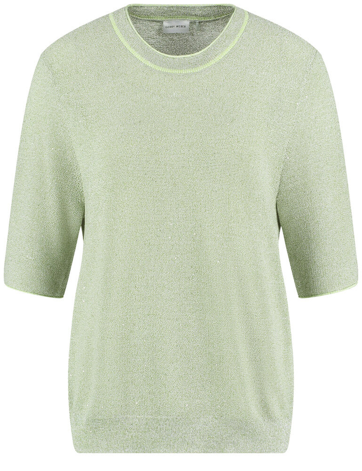 Groene glittertrui met korte moumwen Gerry Weber 