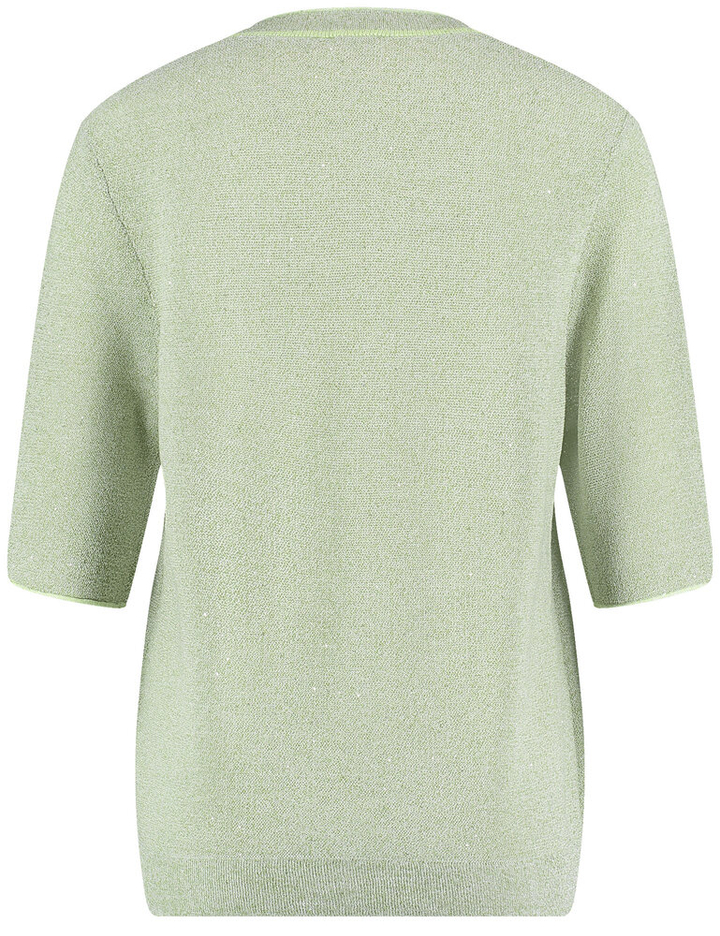Groene glittertrui met korte moumwen Gerry Weber 