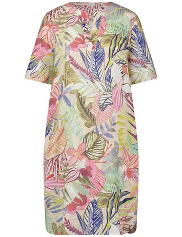 Multicolor linnen jurk met bloemenprint Gerry Weber 