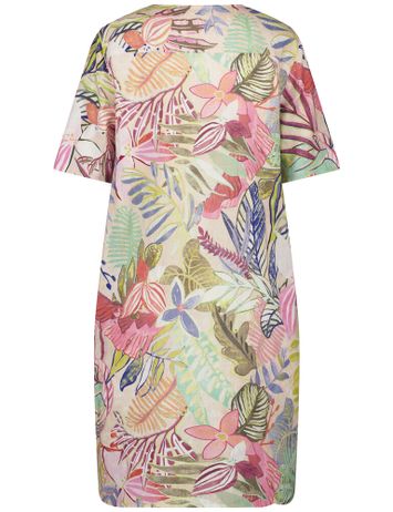 Multicolor linnen jurk met bloemenprint Gerry Weber 