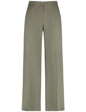 Kaki groene linnen broek Gerry Weber 