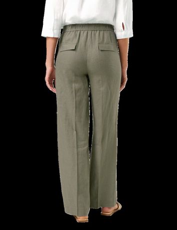 Kaki groene linnen broek Gerry Weber 