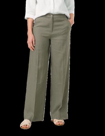 Kaki groene linnen broek Gerry Weber 