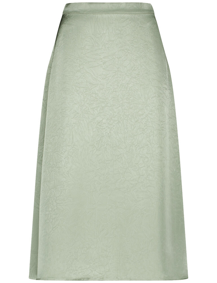 Kaki glanzende rok in kreukstof  Gerry Weber