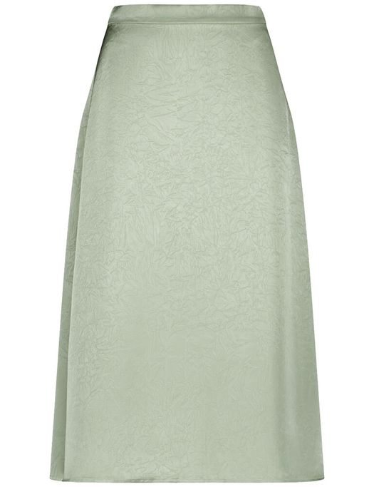 Kaki glanzende rok in kreukstof  Gerry Weber