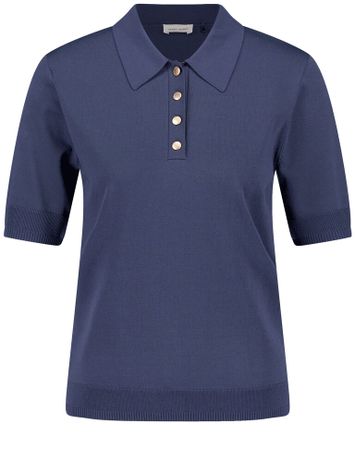 Donkerblauwe pull met kraag Indigo Gerry Weber 