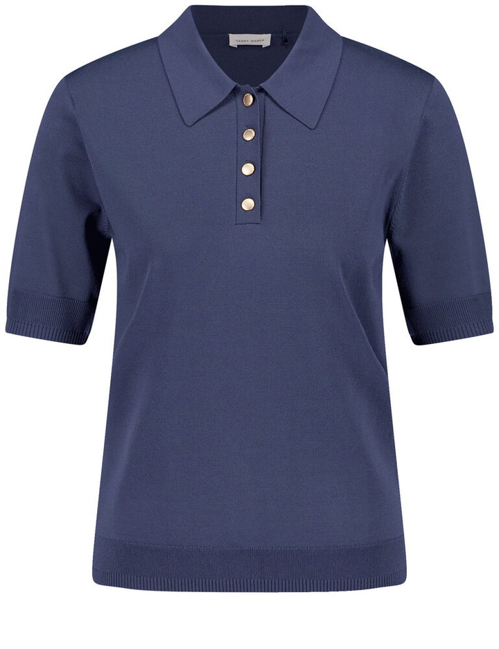 Donkerblauwe pull met kraag Indigo Gerry Weber 